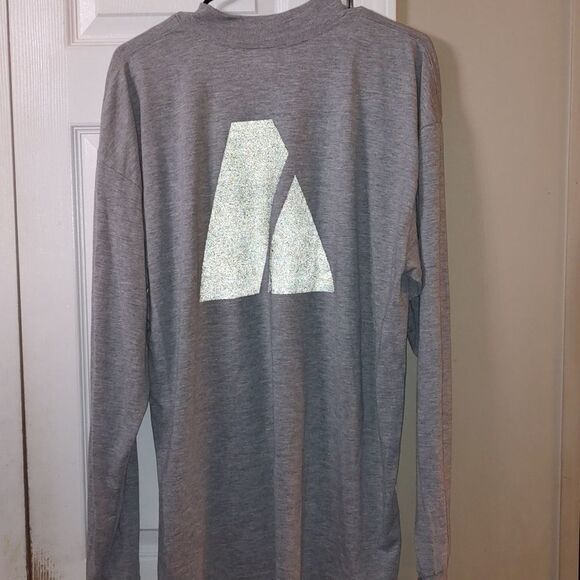 Army reflective logo gray long sleeve tshirt  Sz L - Picture 4 of 9